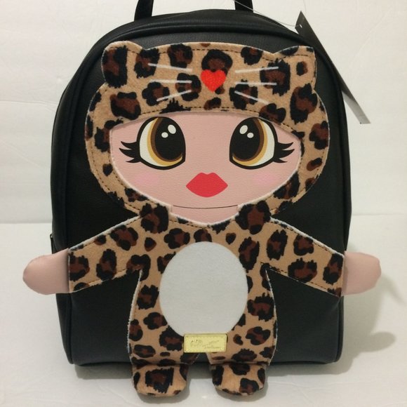 Betsey Johnson Cheetah Mollie Small Backpack NWT main image 11